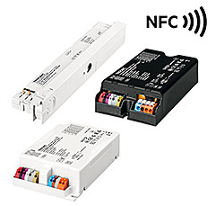 Many LED drivers from Tridonic are already equipped with an NFC interface